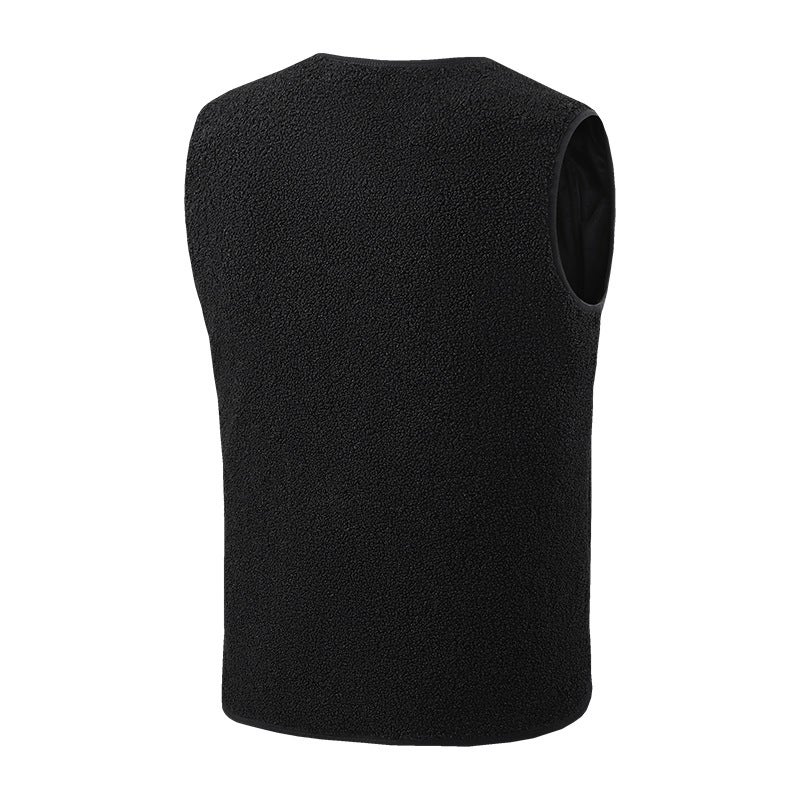Popular Men'S V Neck Heating Vest Cotton Vest Electric Heating Vest Usb Powered Intelligent Constant Temperature Heating Cotton Coat - Image 5